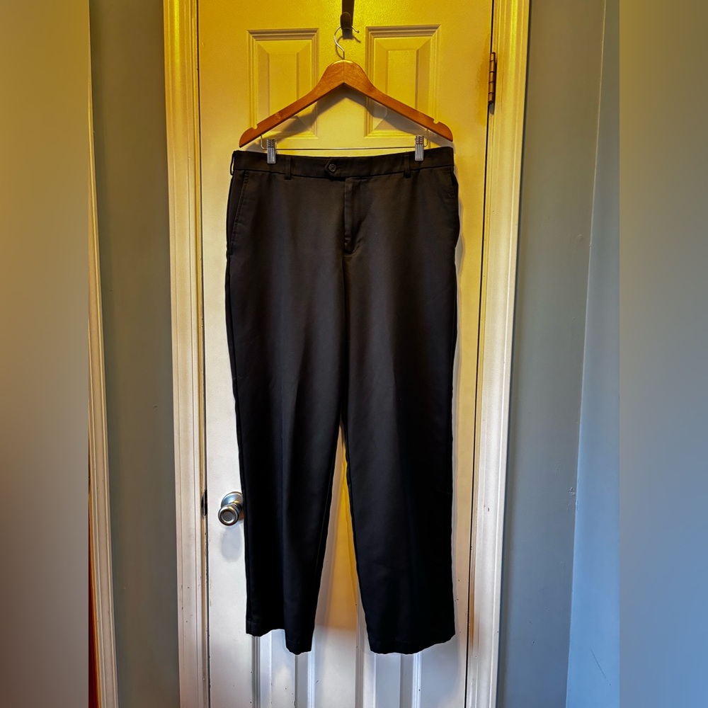 Izod Men's Classic Fit Black Golf Pants Athleisure 36/32
